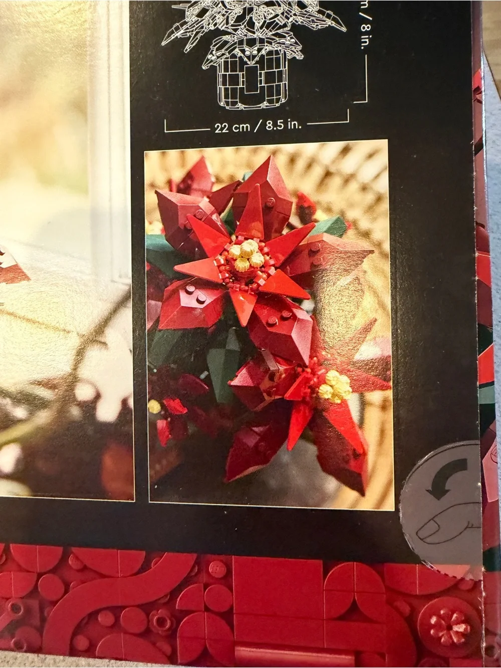 New Lego Botanicals Christmas Holiday Poinsettia 10370 Building Set Toy
